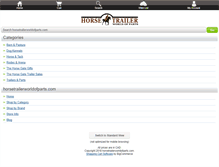 Tablet Screenshot of horsetrailerworldofparts.com